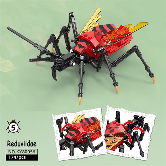 MOC Bionic Animal Figures Centipede Scorpion Spider Trilobites Building Blocks Model Set Educational Learning Toy for Kids