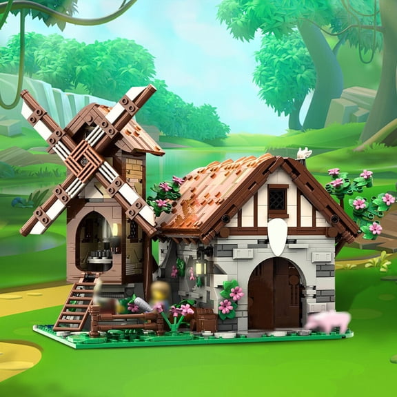 MOC Blacksmith's Breeze Modular Building blocks Set 201861 Assembly Bricks Toy Collection Gift 1734pcs