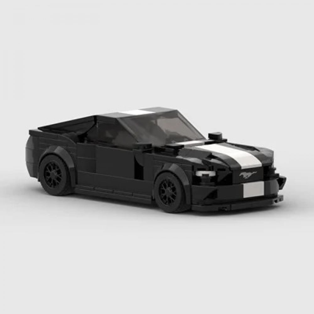 MOC Bricks Mustang Hoonicorn Car Speed Champion Racer FIT Brick Racing ...