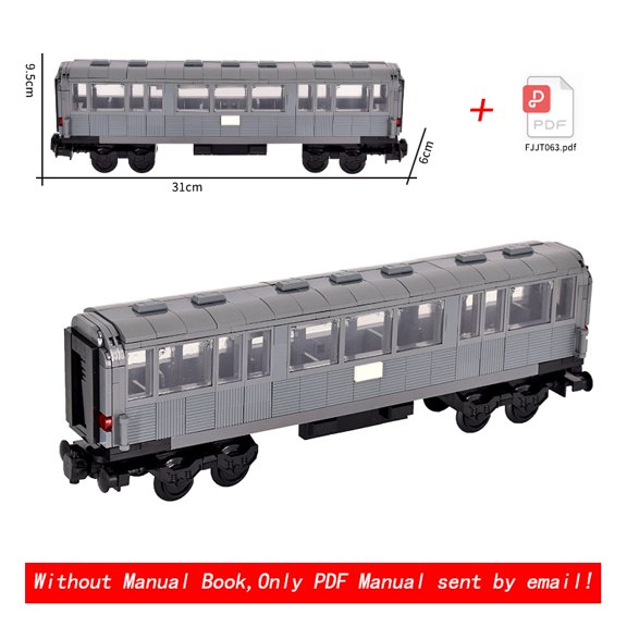 MOC City Creative Idea Train Base Boiler transport vehicle Carriage Building Block Bricks Kids DIY High-tech Creative Toys