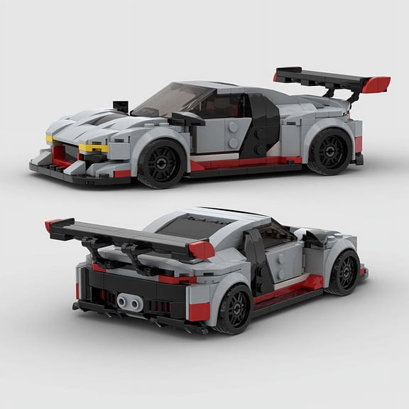 MOC City Speed Champion Sports Car Building Blocks Technique Carro Rennau Voiture Vehicle Educational Construction Toys For Kids