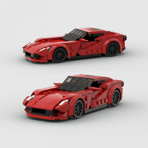 MOC City Speed Champions Car Building Blocks World Famous 812 Racing Vehicle Supercar Bricks Creative Garage Sets Toys Kids Gift