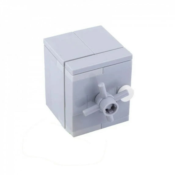 MOC City Strongbox Building Blocks Safe Diamond Dollar Gold Money Treasure Chest Accessories City Bank ATM Brick Kids Toys Gifts