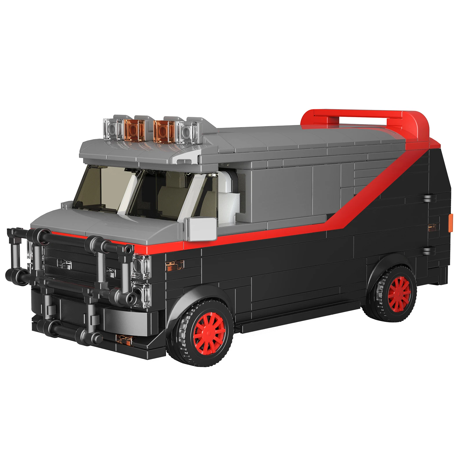 MOC Classic Movie A-Teamed Van Car Building Blocks Speed Champion ...