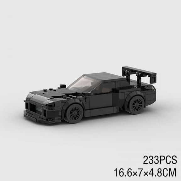 MOC F1 City Speed Champion Sports Racing Car Building Blocks Brick R34 RX-7 Vehicle Supercar Fast & Furious MK4 Supra Kids Toys