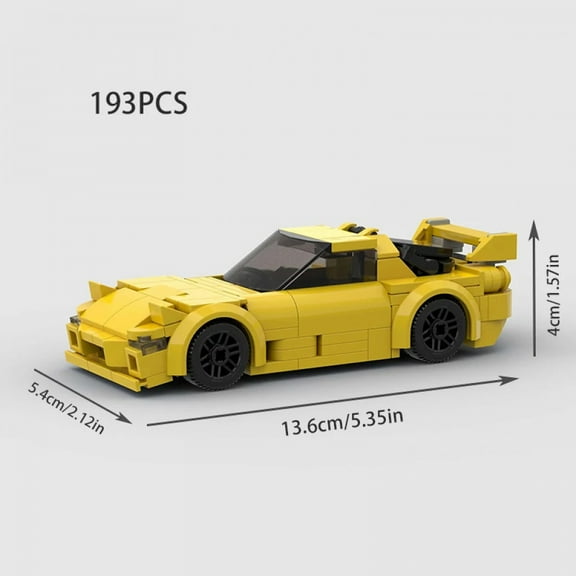 MOC F1 City Speed Champion Sports Racing Car Building Blocks Brick R34 RX-7 Vehicle Supercar Fast & Furious MK4 Supra Kids Toys