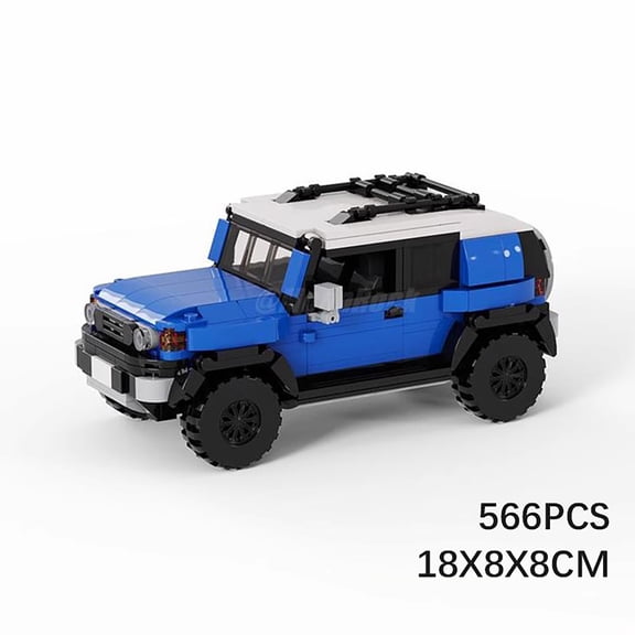 MOC FJ Cruiser V2 Off-Road Adventure Building Kit (566 Pcs) 8-Grid Speed Series, All-Terrain SUV Model for Festival Surprises, Daily Play Scenarios and Dynamic Shelf Display for Family Builders