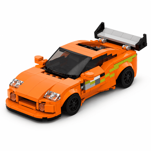 MOC Fast & Furious MK4 370pcs Supra City Technical Car Sports Racing Vehicle Racer Building Blocks supercar Toy