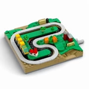 MOC Hand-Crank Town Building Block Train Small Toy Toy Holiday Gift Country Railway 266pcs