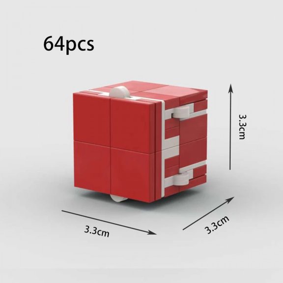 MOC Infinity Magic Flip Cubes Finger Toys Puzzle Stress Relief Anxiety Hand Game Building Blocks Kids Gift DIY Decompression