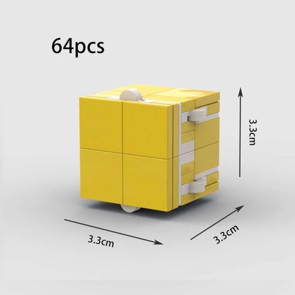 MOC Infinity Magic Flip Cubes Finger Toys Puzzle Stress Relief Anxiety Hand Game Building Blocks Kids Gift DIY Decompression