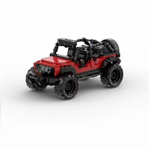 MOC Jeep Wrangler Off-Road SUV  507pcs Speed Series Building Blocks Set, Creative Bricks Toy for Stop-Motion Creators, Scene Setup & Display