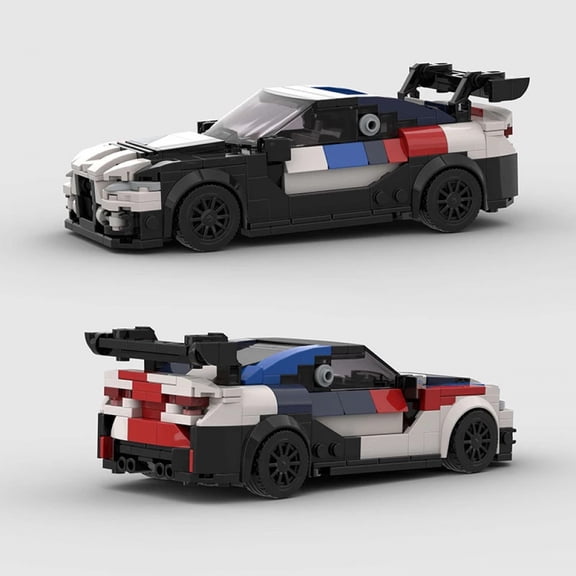 MOC M4 GT4 G82 Racing Car Brick Speed Champions Supercar Building Blocks Racing Sports Vehicle Brick Creative Education Toys Boy