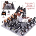 thumbnail image 1 of MOC Medieval lotr Figures Black Wolves, Mounted Chariots Legion Lotte Action Dolls Brick Dolls Assembled Building Blocks Toys, 1 of 9