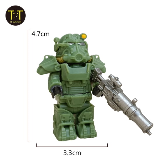 MOC Military T60 Soldiers Mini Anime Action fallouts Figures Weapons Robot Mecha Building Blocks Bricks DIY Toys for KIDS gift
