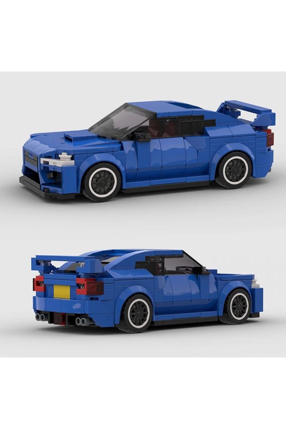 MOC Model Racing Sports Car Vehicle City Speed Champion Racer Building Blocks Brick Creative Garage Kids Toys Thanksgiving Gift