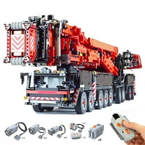 MOC Motorized RC LTM11200 Mobile Crane APP Control Building Blocks Set Technical Assembly Bricks Gift Toys