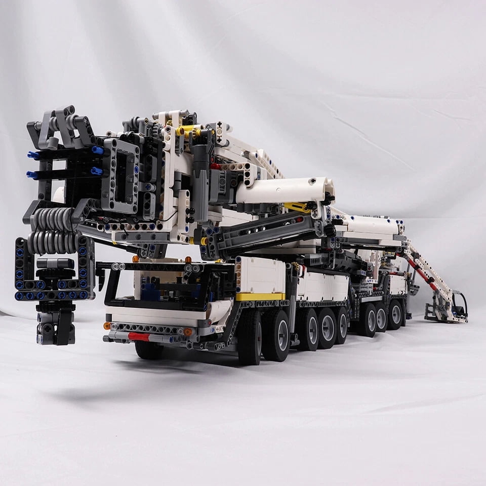 MOC Motorized RC LTM11200 Mobile Crane APP Control Building Blocks Set Technical Assembly Bricks Gift Toys