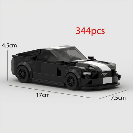 Gifts and toys for the childrenMustang 344pcs Car Speed Champion Racer FIT Brick Racing Super Building Block Bricks Toys Kids Gifts