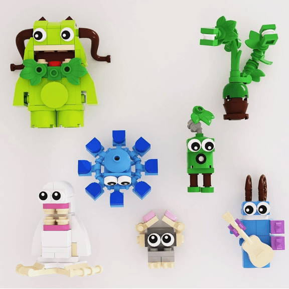 MOC My Singing Monster Model Building Blocks DIY Assembled Toys Bricks Gift