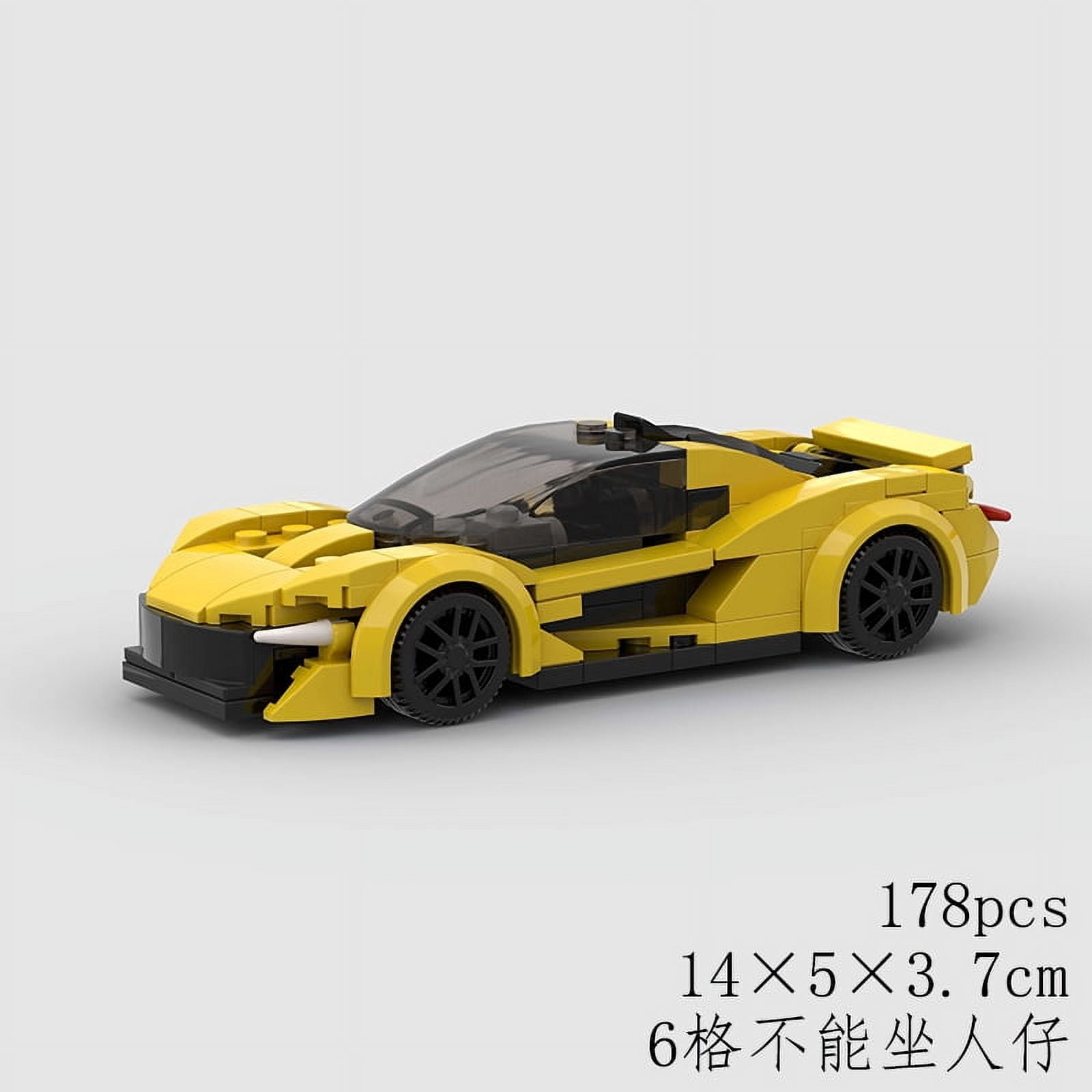 MOC Pickup Car Model Building Blocks GT RS6 Super Race Speed Racing ...