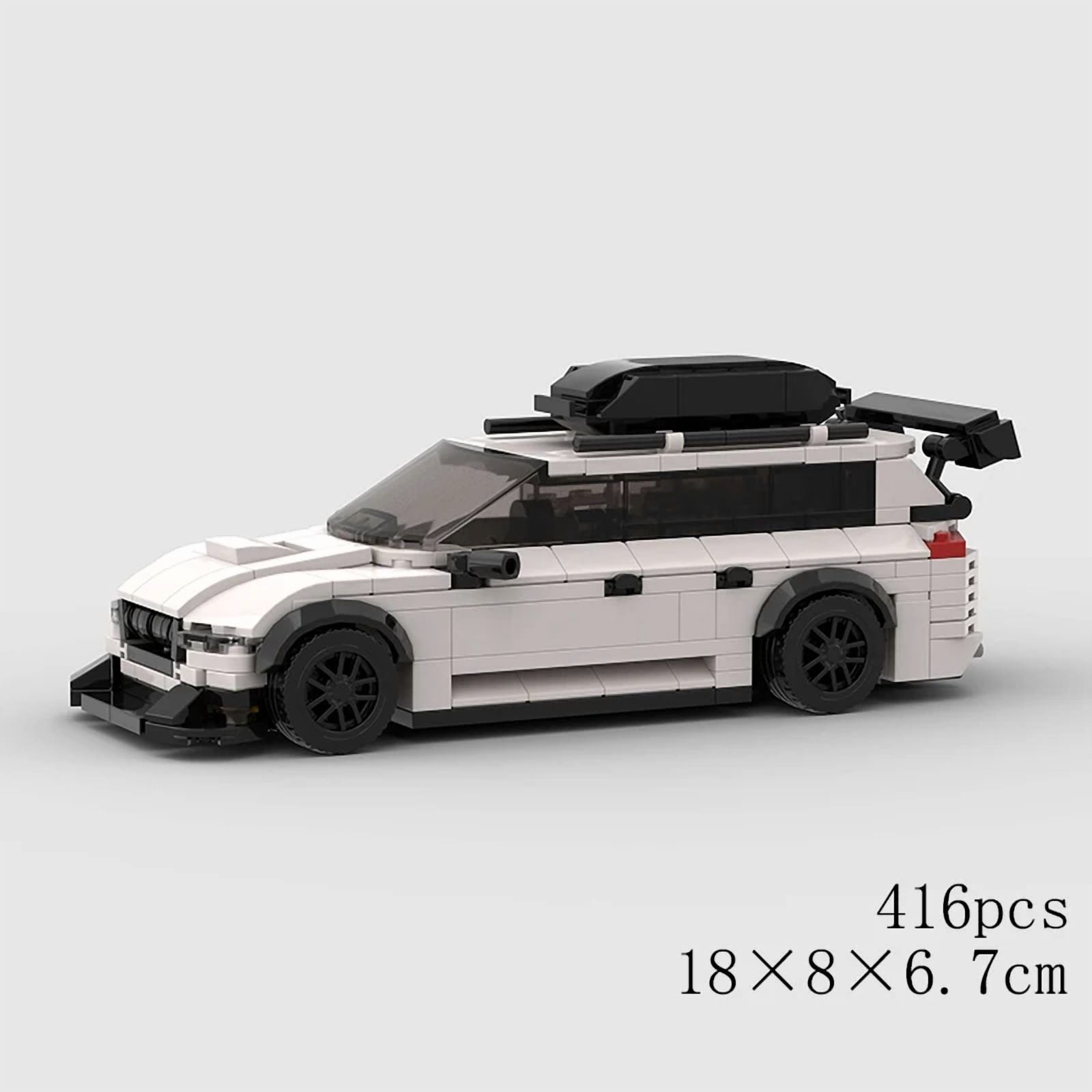 MOC Pickup Car Model Building Blocks GT RS6 Super Race Speed Racing ...