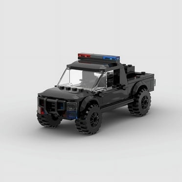 MOC Police Car SWAT Pickup Truck Classical Off-road Vehicle Brick Model Building Block Technical Christmas Gift City Creative