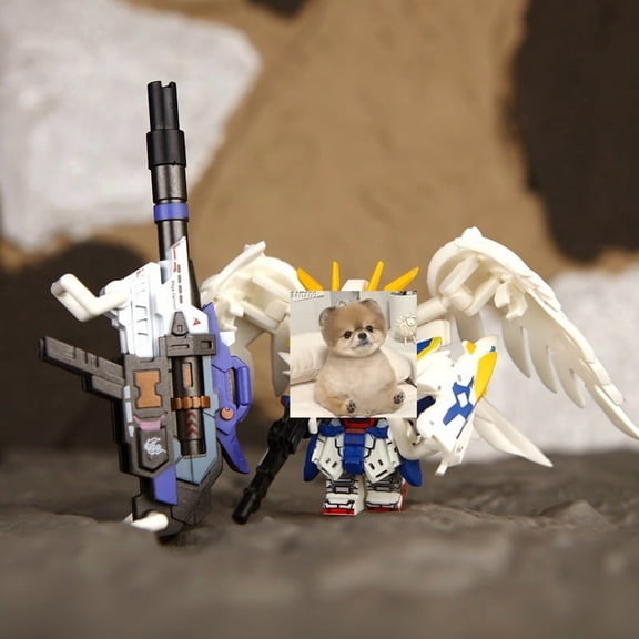 MOC Qualcomm Speed Mecha Wing, Kabi Zaguni Fini Zero Assembling Building Blocks Minifigure