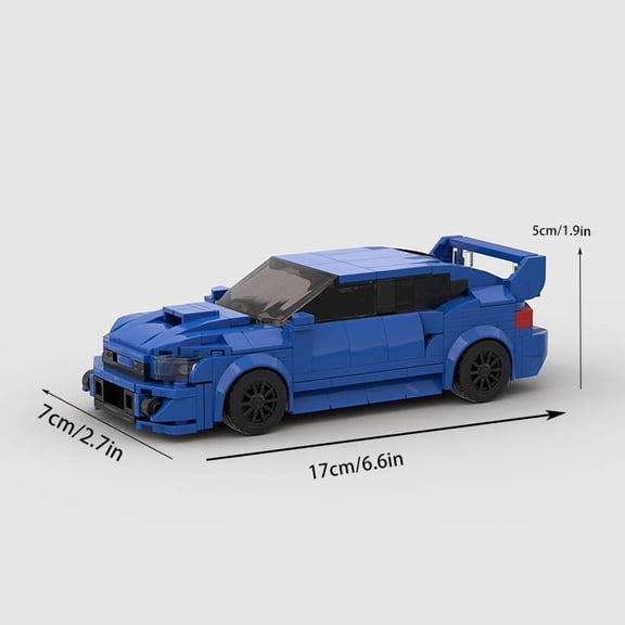 MOC Racer WRX Sti City Sports Super City Car Vehicle Building Blocks Garage Sets Christmas Toy New Year Boys