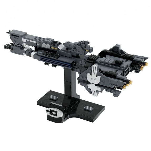 Model Buildimgs MOC Sci-Fi Savannah Frigate Building Blocks Set, Space War Military ...