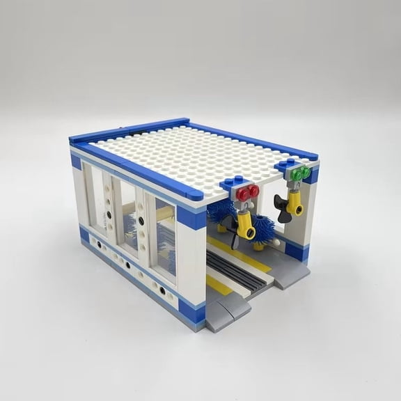 250PCS City Building Block Toy Car Wash Station DIY Assembly Mini Street Scene Model Building Kit for Kids and Adults