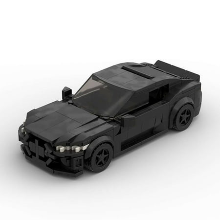 MOC Small Particles BMW M4 GT3 DIY Building Set, Sports Car Model with Collector Stand
