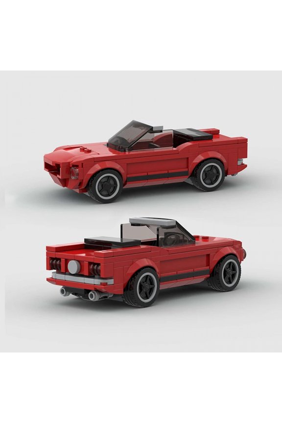 MOC Speed Champions Racing Car Classic City Sports Convertible Sets Building Blocks Vehicle Garage Bricks Kids Toys Super Racers