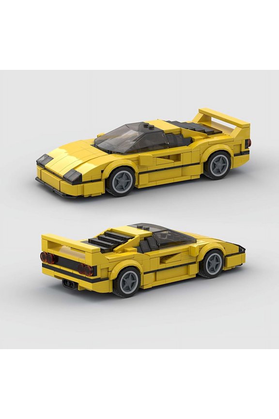 MOC Speed Champions Racing City Famous Car Supercar Model Technique Vehicle Racer Creative Garage Building Block Bricks Kid Toys