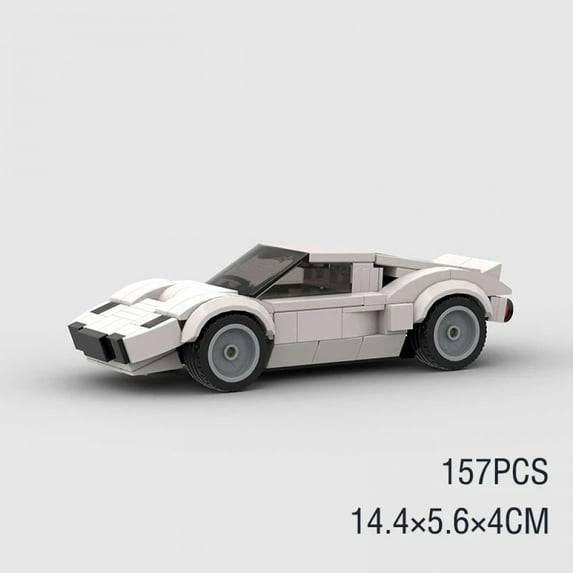 MOC Speed City Car Champion Racer Classic Supercar Building Blocks Brick Racing Super Technique Creative Garage DIY Set Vehicle