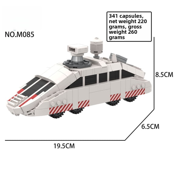 MOC TIV2 Tornado Intercept Vehicle Building Block Model Kit, Storm Chaser Replica, DIY Assembly Brick Toy for Adult Tornado Chasing Enthusiasts