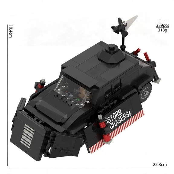 MOC TIV2 Tornado Intercept Vehicle Building Block Model Kit, Storm Chaser Replica, DIY Assembly Brick Toy for Adult Tornado Chasing Enthusiasts