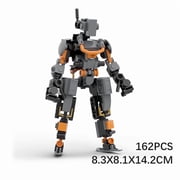 MOC Tactical Mecha Robot Building Blocks Model, DIY Assembled Sci-Fi Warrior Construction Brick Kit