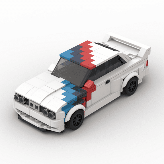 MOC Technical 455pcs E30 racing sports car Vehicle Racer Building Blocks Brick Creative Garage Toys for Boys