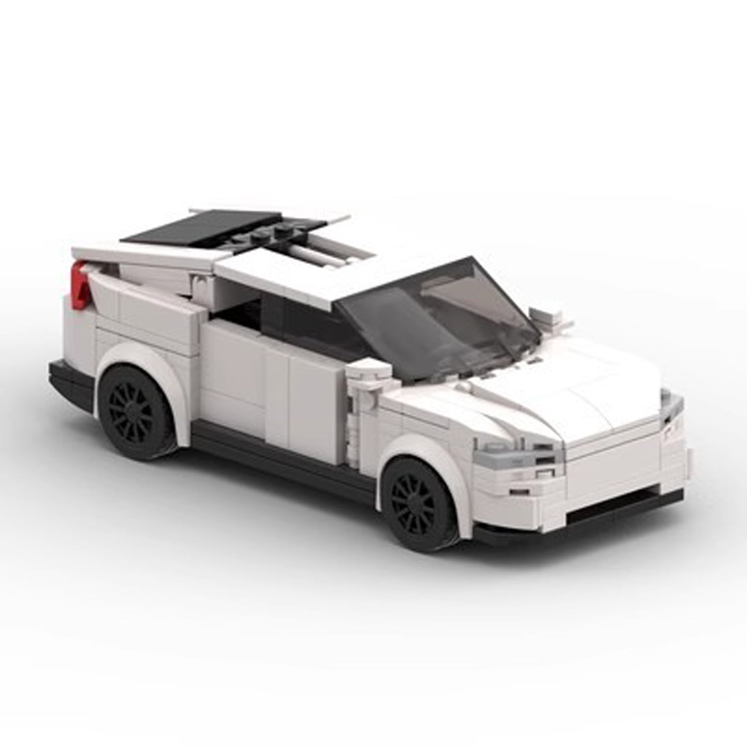 MOC Tesla Model 3 Racing Car – 287pcs Building Blocks Speed Series Set ...