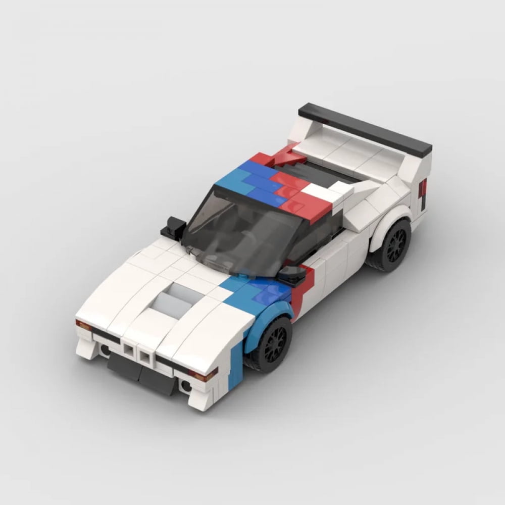 Moc The First Generation M1 Racing Sports Car Vehicle Speed Champion 