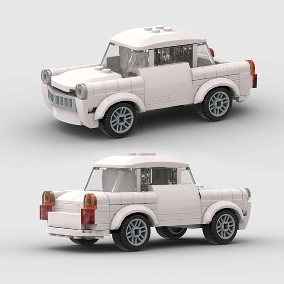 MOC Trabant Mini Classic Car Series Building Blocks Sports Racing Speed Champion Educational Bricks Toys Boys Kids Adult Gifts