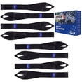 thumbnail image 1 of MOCA 8-Pack Soft Loop Tie Down Straps 4,000 Load Capacity & 12,000 Lbs Breaking Strength 1.6 x 17 inches Heavy Duty Tie Down Straps for Securing ATV, UTV, Motorcycles, Scooters & Dirt Bikes(Black), 1 of 8