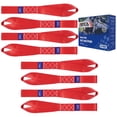 thumbnail image 1 of MOCA 8-Pack Soft Loop Tie Down Straps 4,000 Load Capacity & 12,000 Lbs Breaking Strength 1.6 x 17 inches Heavy Duty Tie Down Straps for Securing ATV, UTV, Motorcycles, Scooters & Dirt Bikes(Red), 1 of 8