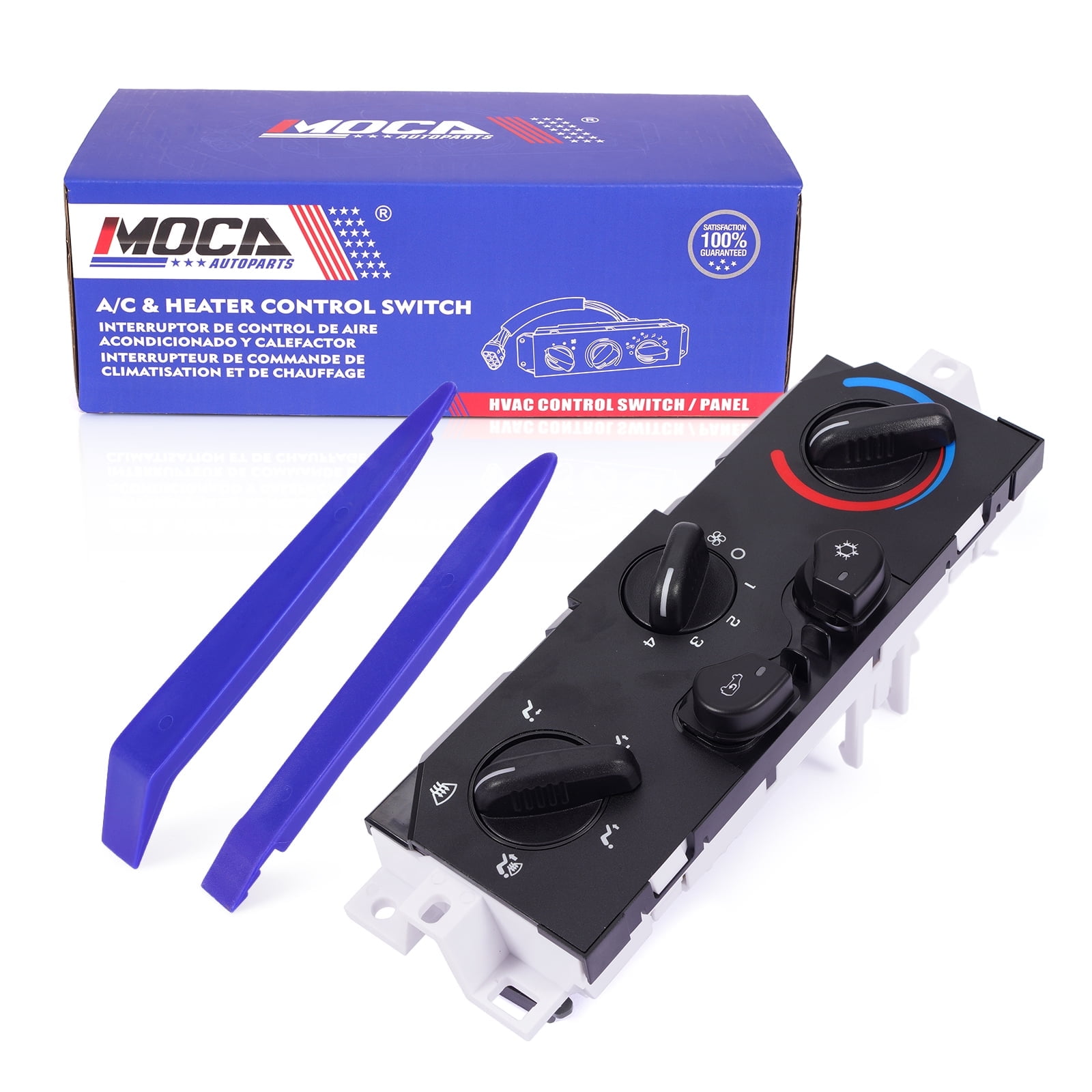 Panel de tablero de 4 interruptores de calibre 50 Racing con 2