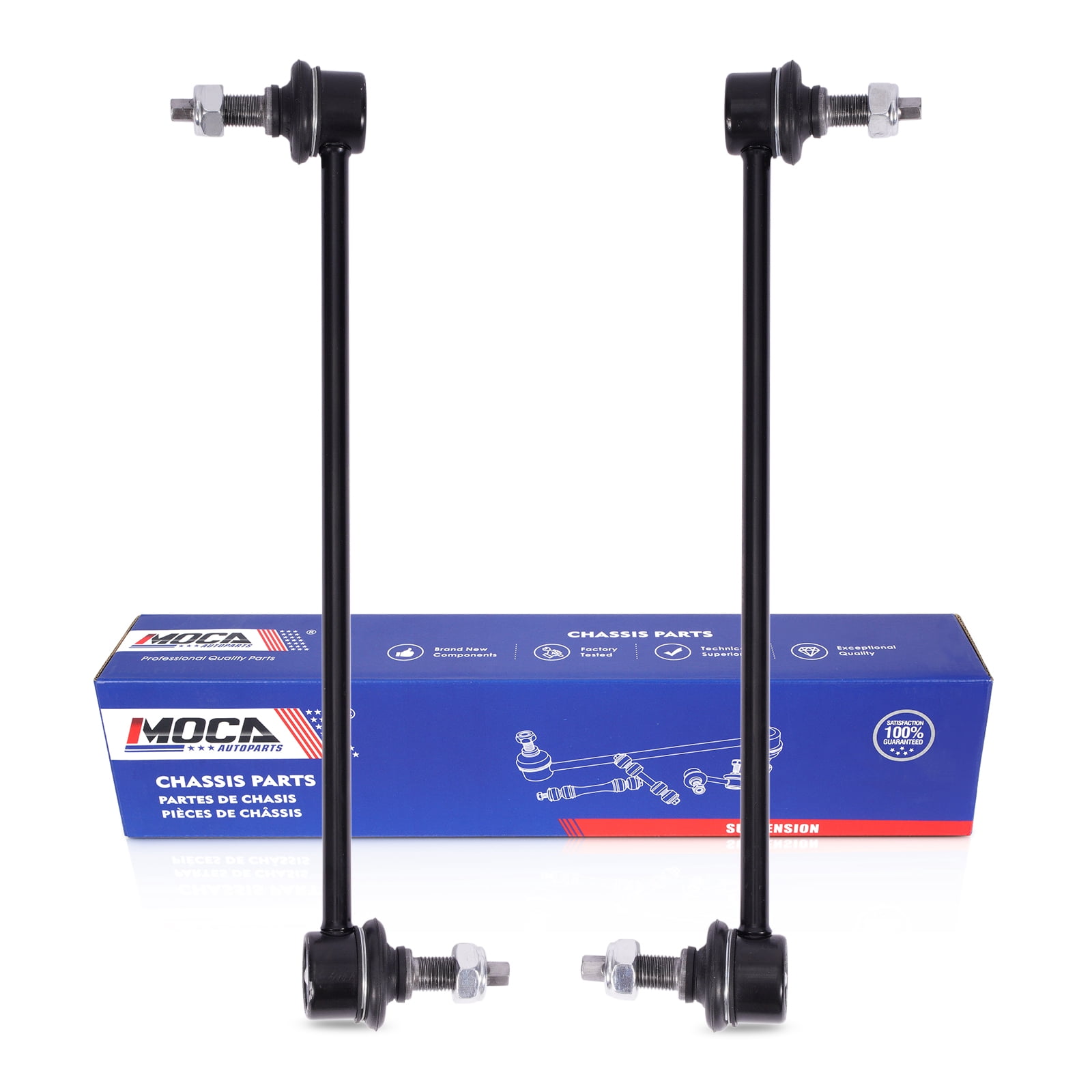 MOCA AUTOPARTS 2 Pcs Front Sway Bar Link Kit Fit for 96-10 Chrysler Town & Country V6 3.3L & 11-18 Dodge Grand Caravan V6 3.6L