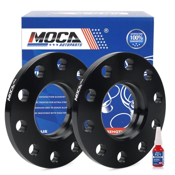 MOCA AUTOPARTS 2PCS 0.47"(12mm) Wheel Spacers 5x4.72" to 5x4.72" Fit for 2005-2011 BMW 120i Base/Dynamic/Style 2.0L & 2006-2009 BMW 550i Base/Formula 1/Top 4.8L