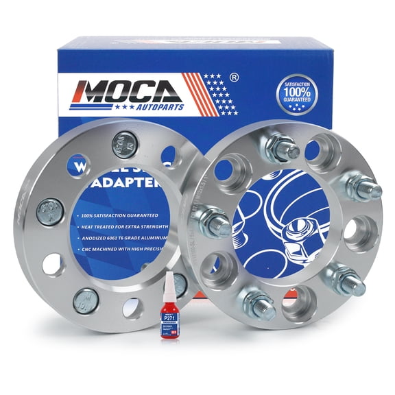 MOCA AUTOPARTS 2PCS 1"(25mm) Wheel Spacers 5x4.75" to 5x4.75" with M12x1.5 Thread Pitch Fit for Buick Riviera & Cadillac XLR