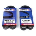 thumbnail image 1 of MOCA AUTOPARTS 2pcs EPDM Serpentine Drive Belt Set Fit for 2001-2011 Hyundai Accent 1.6L & 2006-2011 Kia Rio 1.6L & 2001-2005 Hyundai Accent 1.6L, 1 of 7
