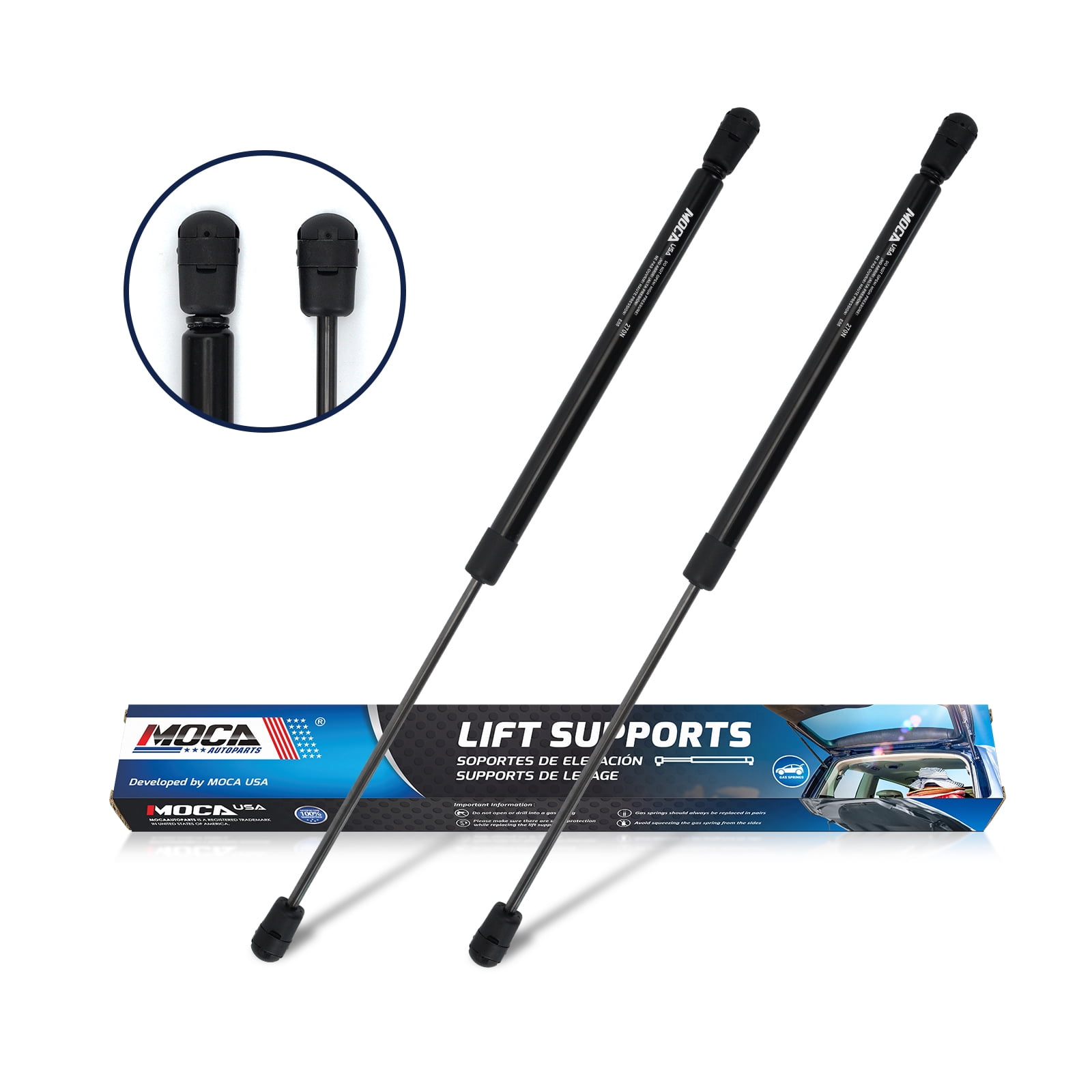 MOCA AUTOPARTS 2pcs Front Hood Lift Supports Gas Springs Struts Shocks